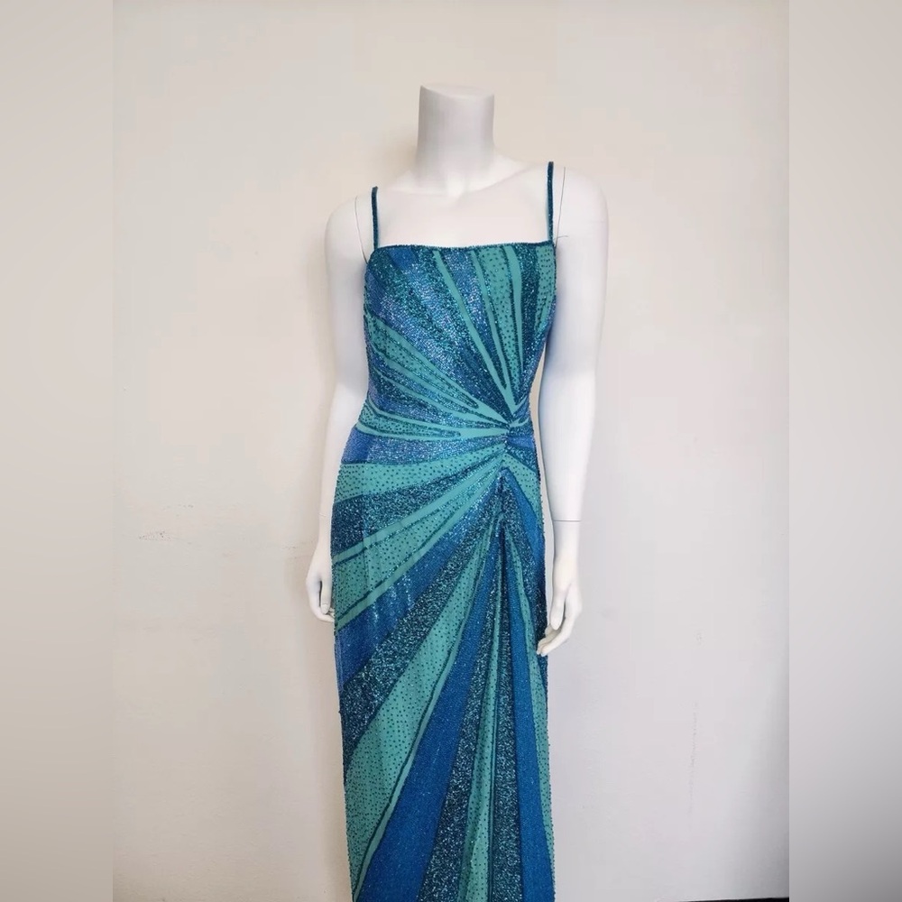 Vintage Cache Beaded 90s Dress Size S. Y2K Vibes, Excellent Condition